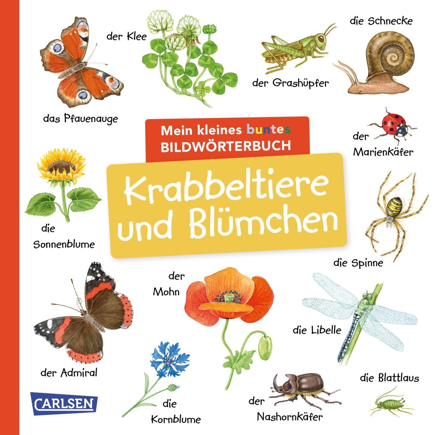 Cover: 9783551173249 | Mein kleines buntes Bildwörterbuch: Krabbeltiere und Blümchen | Henkel