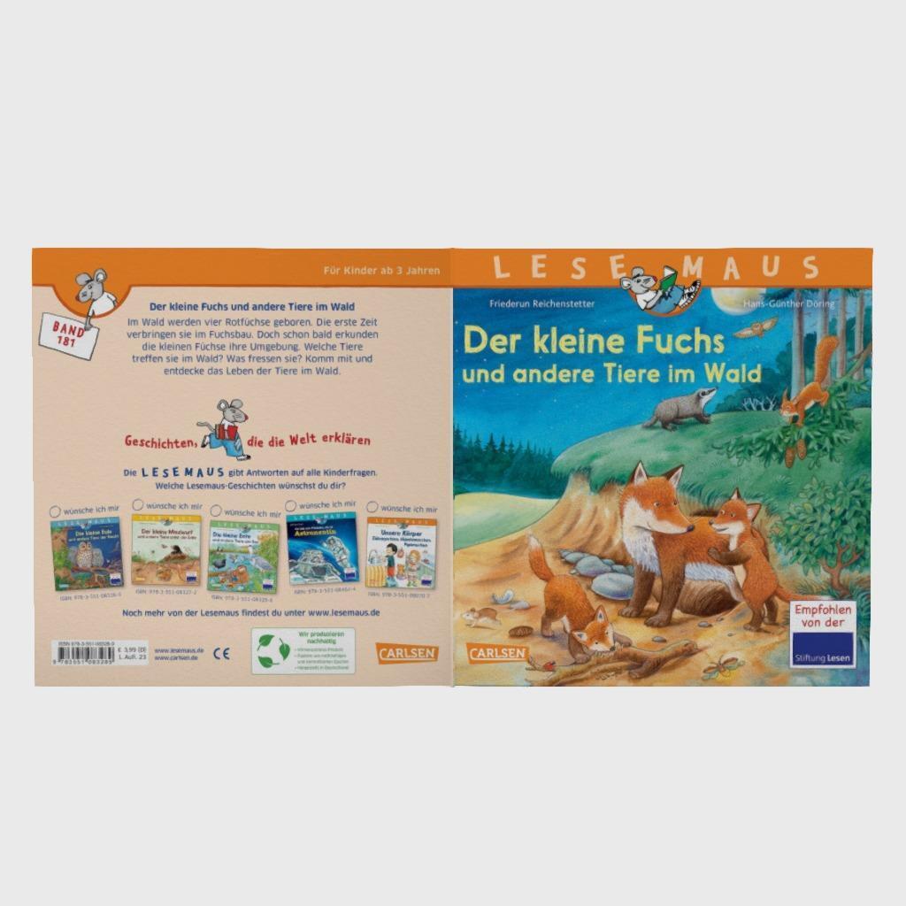 Bild: 9783551083289 | LESEMAUS 181: Der kleine Fuchs und andere Tiere im Wald | Taschenbuch