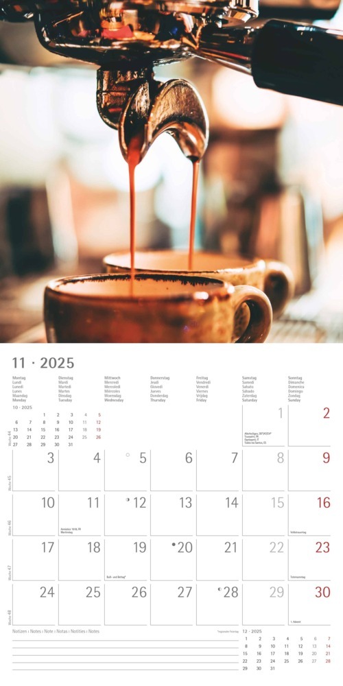 Bild: 4251732343064 | Kaffeegenuss 2025 - Broschürenkalender 30x30 cm (30x60 geöffnet) -...