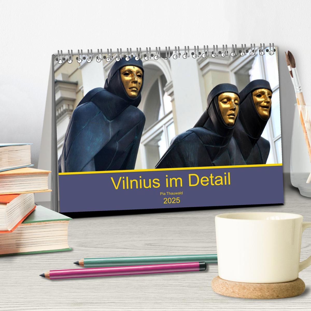 Bild: 9783435445295 | Vilnius im Detail (Tischkalender 2025 DIN A5 quer), CALVENDO...