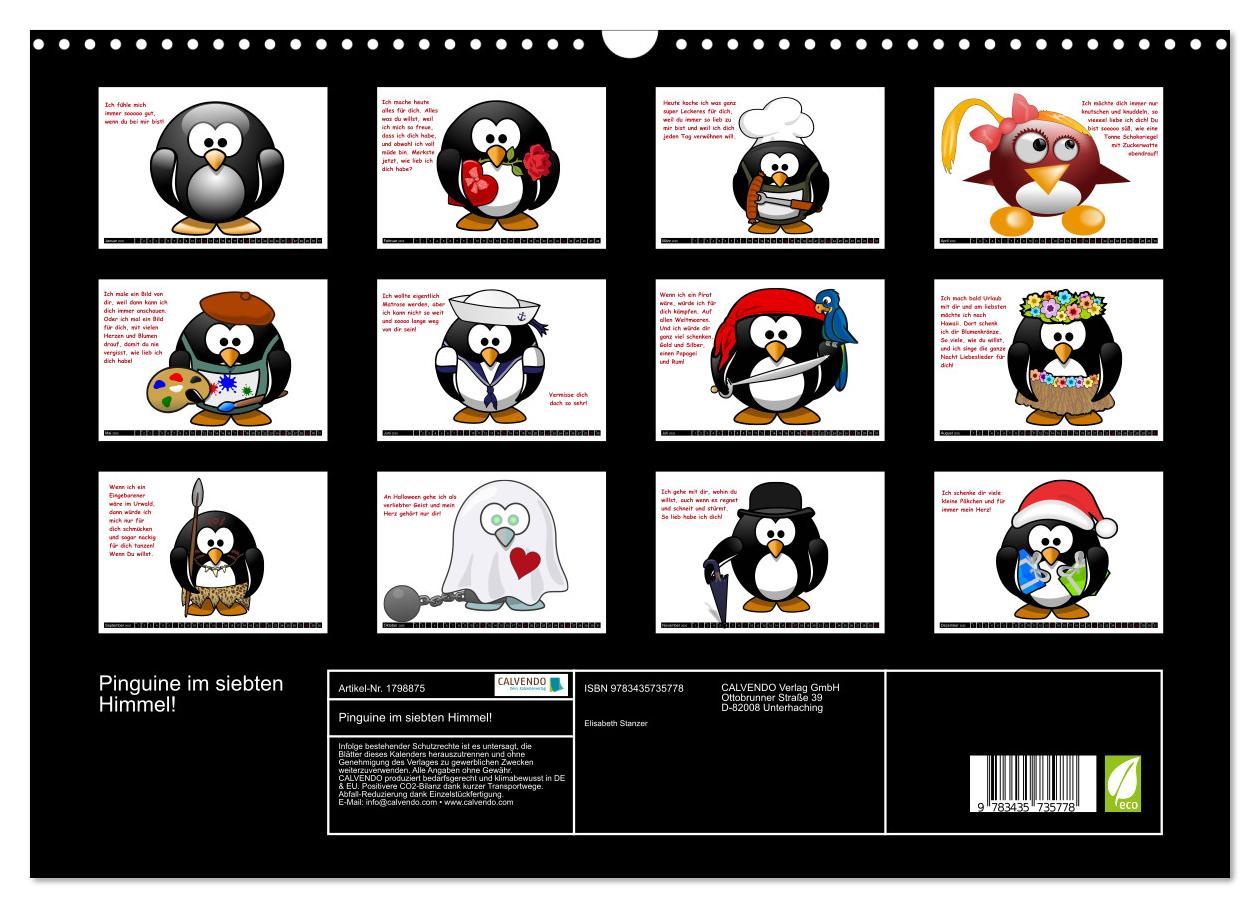 Bild: 9783435735778 | Pinguine im siebten Himmel! (Wandkalender 2025 DIN A3 quer),...