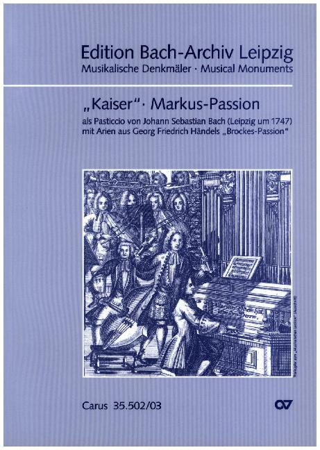 Cover: 9790007137199 | Markus-Passion, Klavierauszug | Johann Sebastian Bach | Klavierauszug