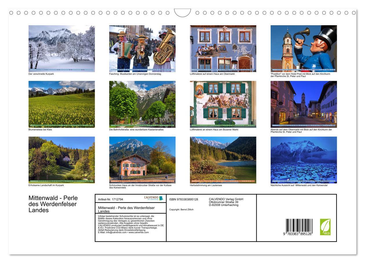 Bild: 9783383895128 | Mittenwald - Perle des Werdenfelser Landes (Wandkalender 2025 DIN...