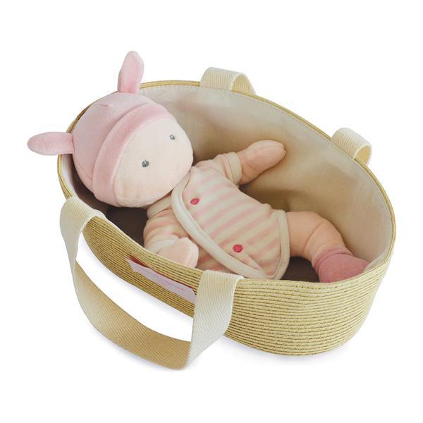 Cover: 3700335236248 | Baby & Tragetasche weiss,rose 28cm | Demoiselles | DOUDOU