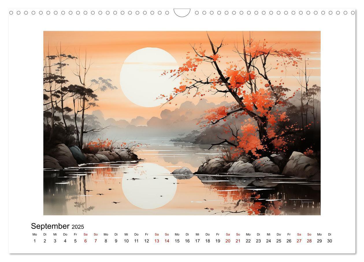 Bild: 9783383794681 | Heiwa - Friedliche Aquarelle im japanischen Stil (Wandkalender 2025...