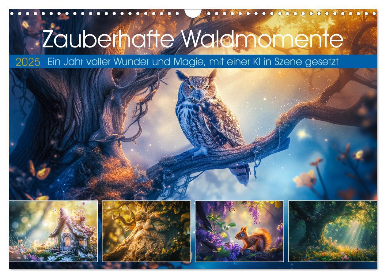 Cover: 9783457153635 | Zauberhafte Waldmomente (Wandkalender 2025 DIN A3 quer), CALVENDO...