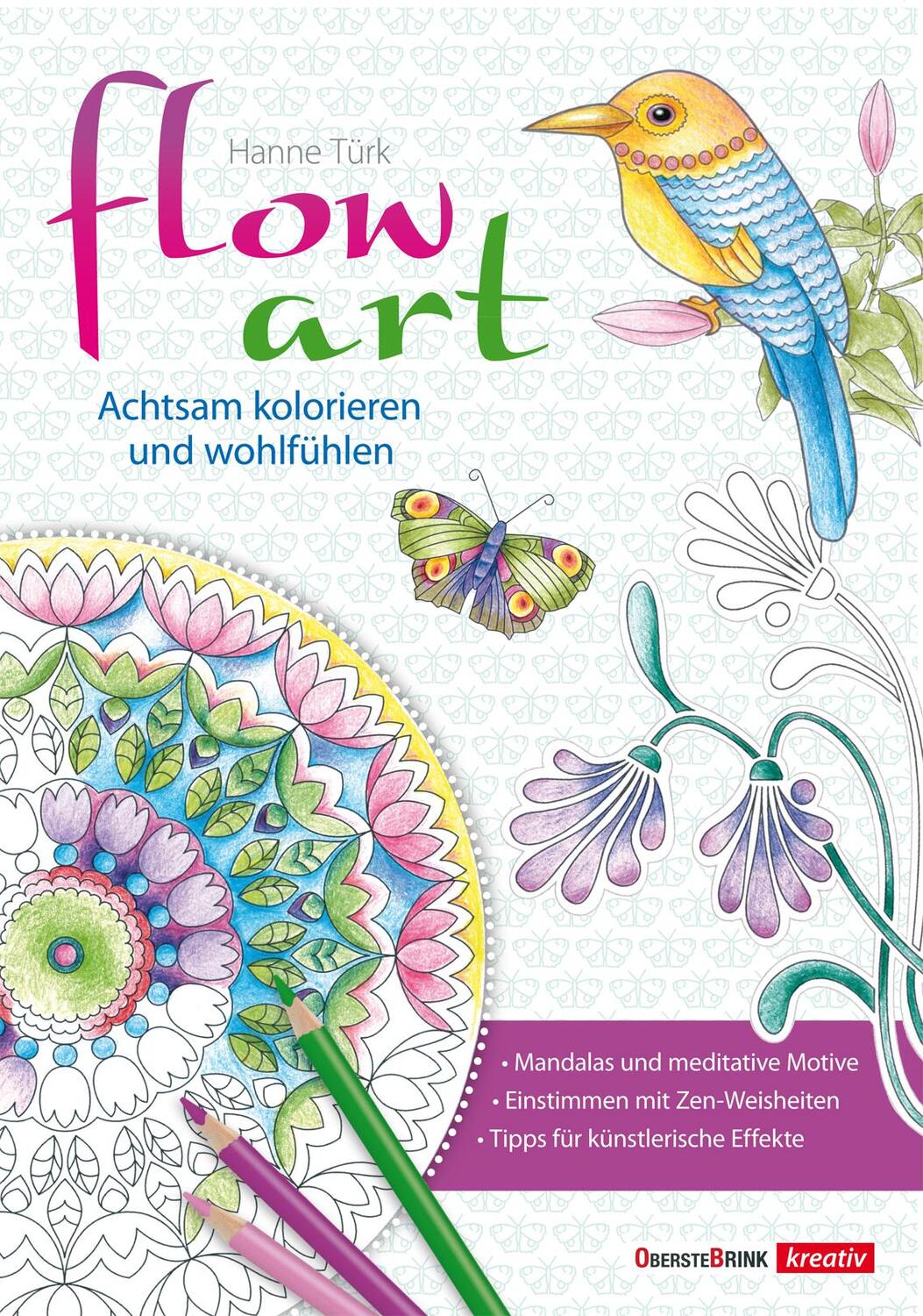 Cover: 9783934333987 | flow art | Achtsam kolorieren und wohlfühlen | Nikolaus Lenz | Buch