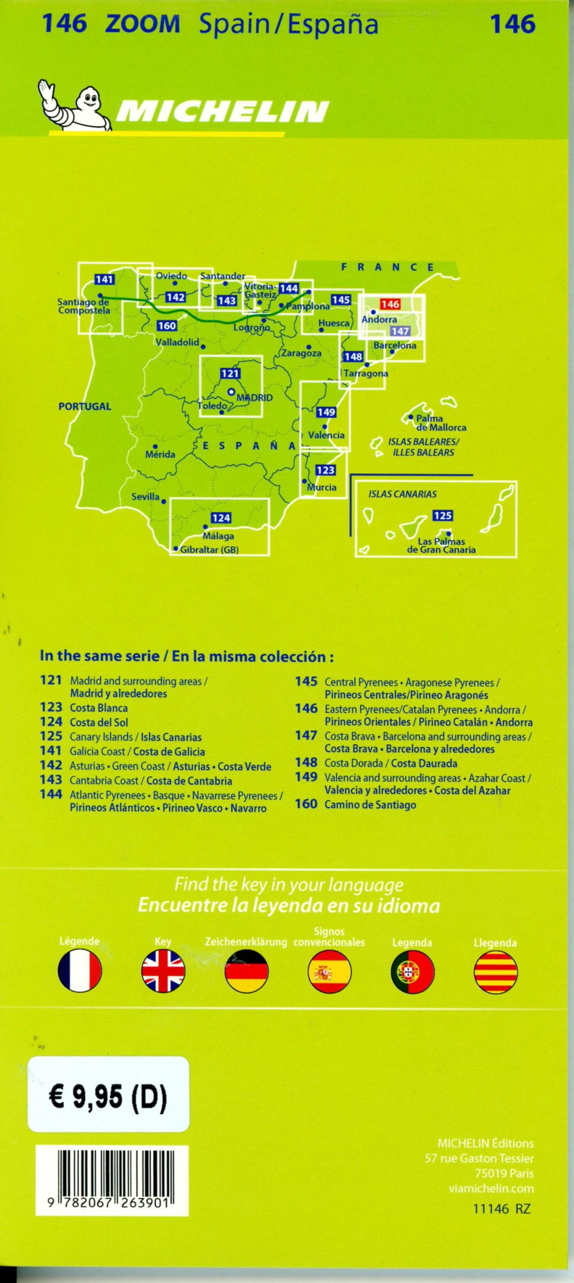 Bild: 9782067263901 | Michelin Östliche Pyrenäen 1 : 150 000 | Map | (Land-)Karte | Deutsch