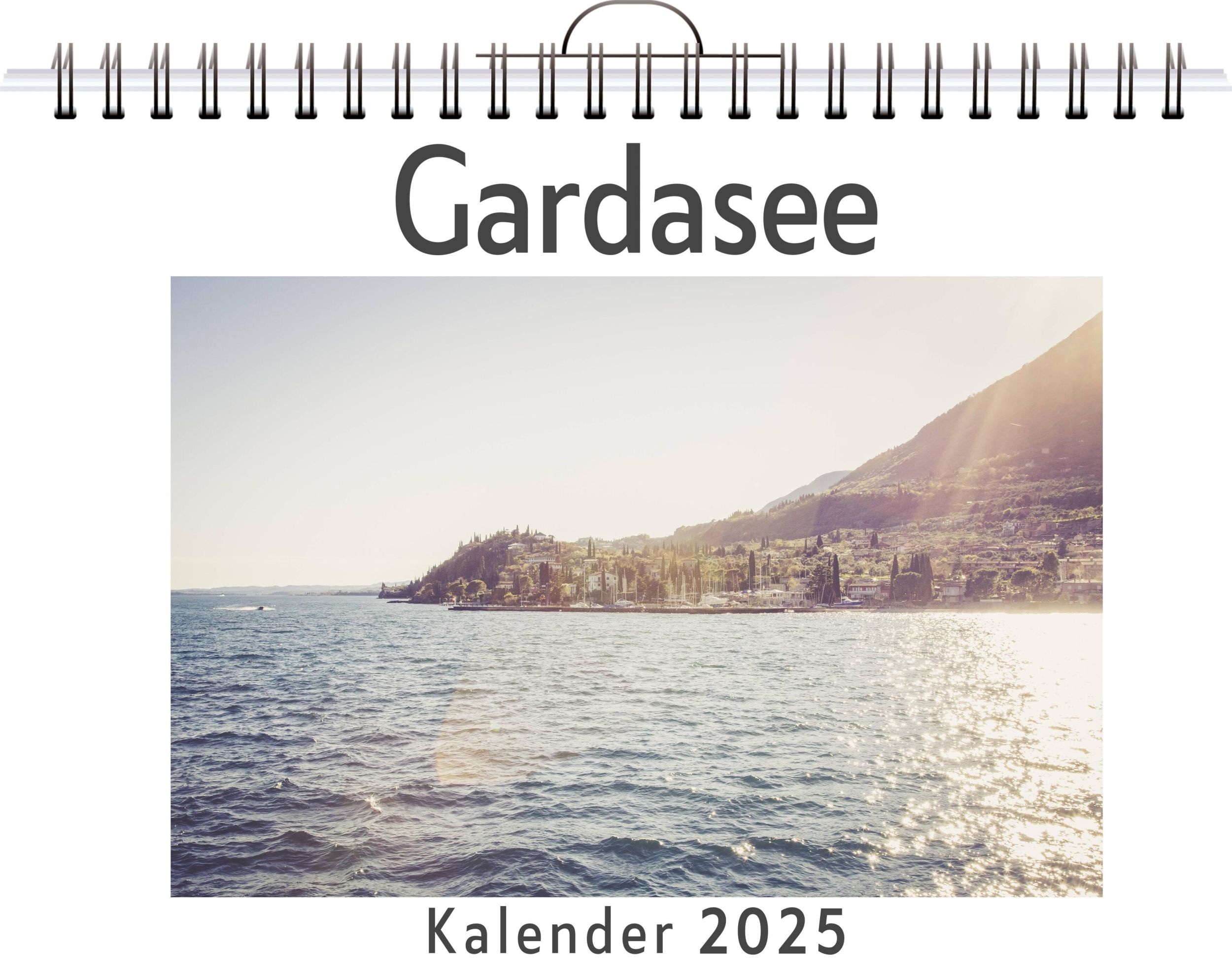 Cover: 9783759122551 | Gardasee - (Wandkalender 2025, Kalender DIN A4 quer, Monatskalender...