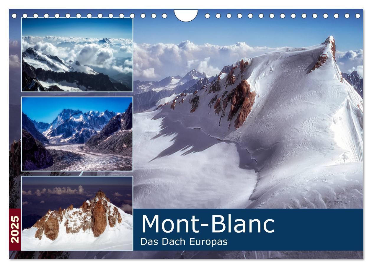 Cover: 9783435104895 | Mont-Blanc - Das Dach Europas (Wandkalender 2025 DIN A4 quer),...