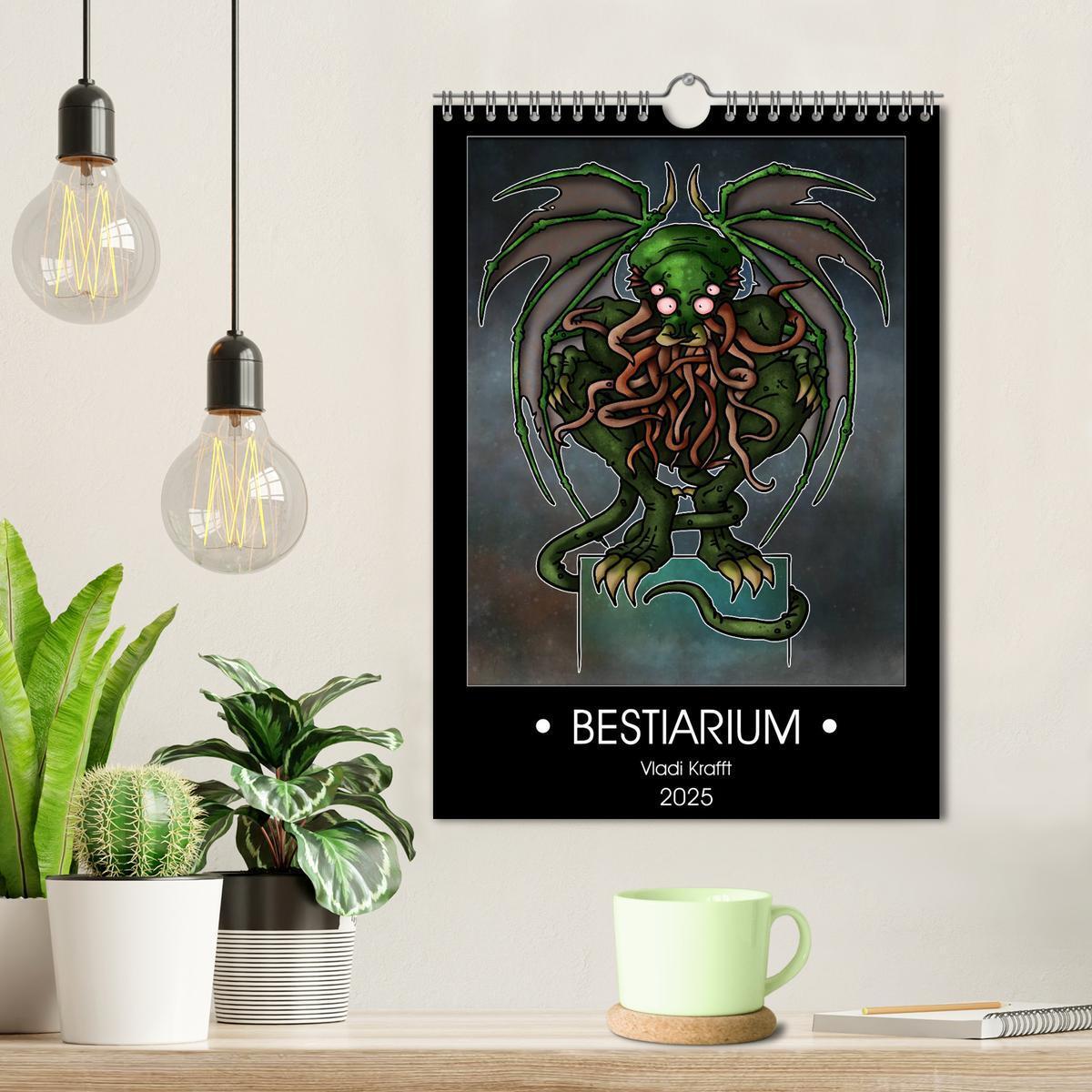 Bild: 9783435996148 | Bestiarium Vladi Krafft (Wandkalender 2025 DIN A4 hoch), CALVENDO...