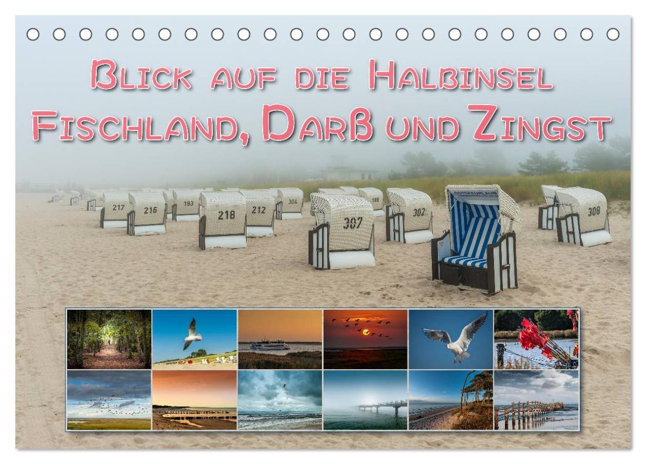 Cover: 9783435649167 | Blick auf die Halbinsel Fischland, Darß und Zingst (Tischkalender...