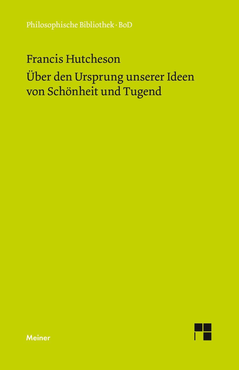 Cover: 9783787306329 | Eine Untersuchung über den Ursprung unserer Ideen von Schönheit und...