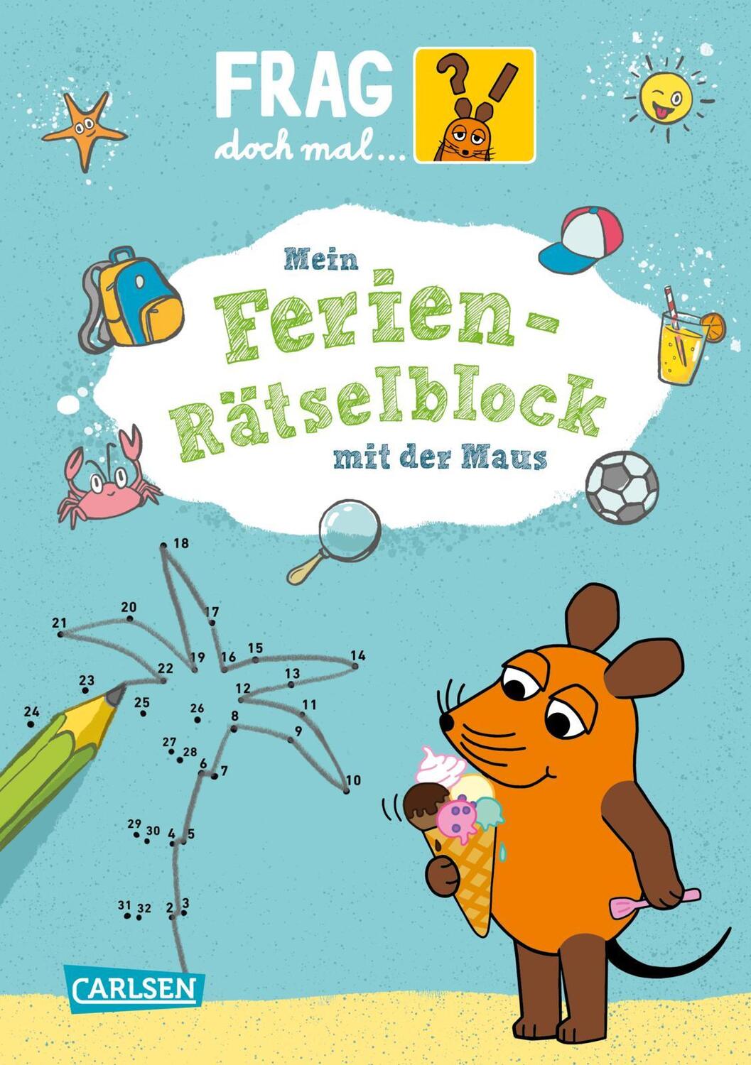 Cover: 9783551253378 | Frag doch mal ... die Maus: Mein Ferien-Rätselblock mit der Maus