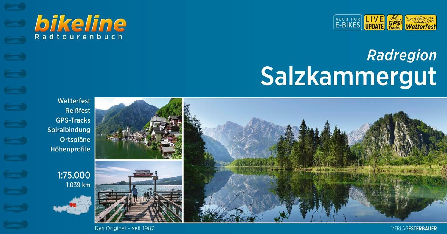 Cover: 9783711101174 | Radregion Salzkammergut | 1.039 km, 1:75.000 | Esterbauer Verlag