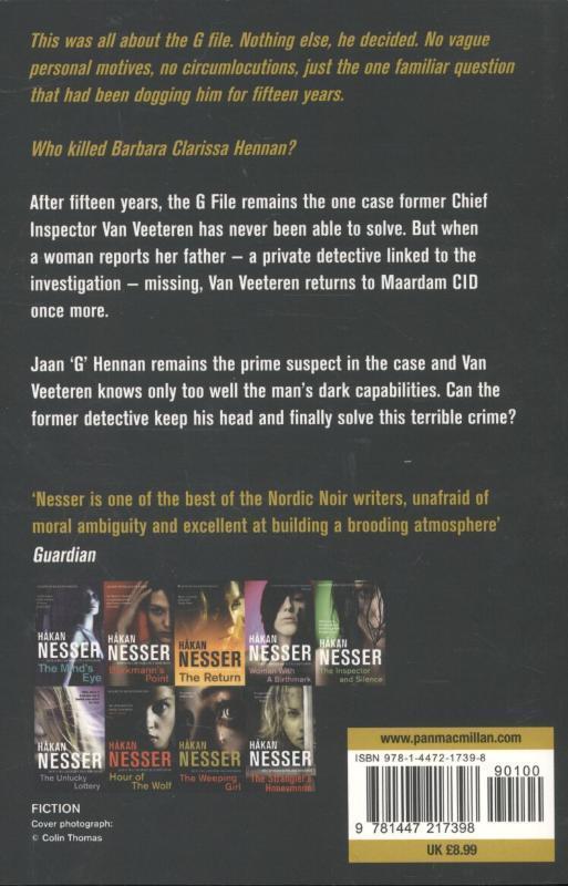 Rückseite: 9781447217398 | The G File | Hakan Nesser | Taschenbuch | 614 S. | Englisch | 2015