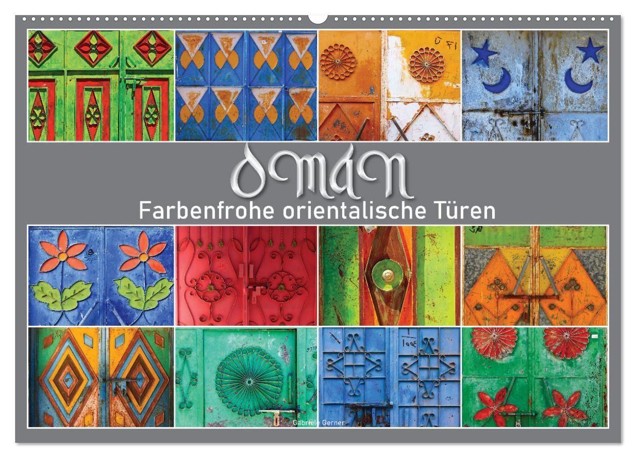 Cover: 9783457190074 | OMAN - Farbenfrohe orientalische Türen (Wandkalender 2025 DIN A2...