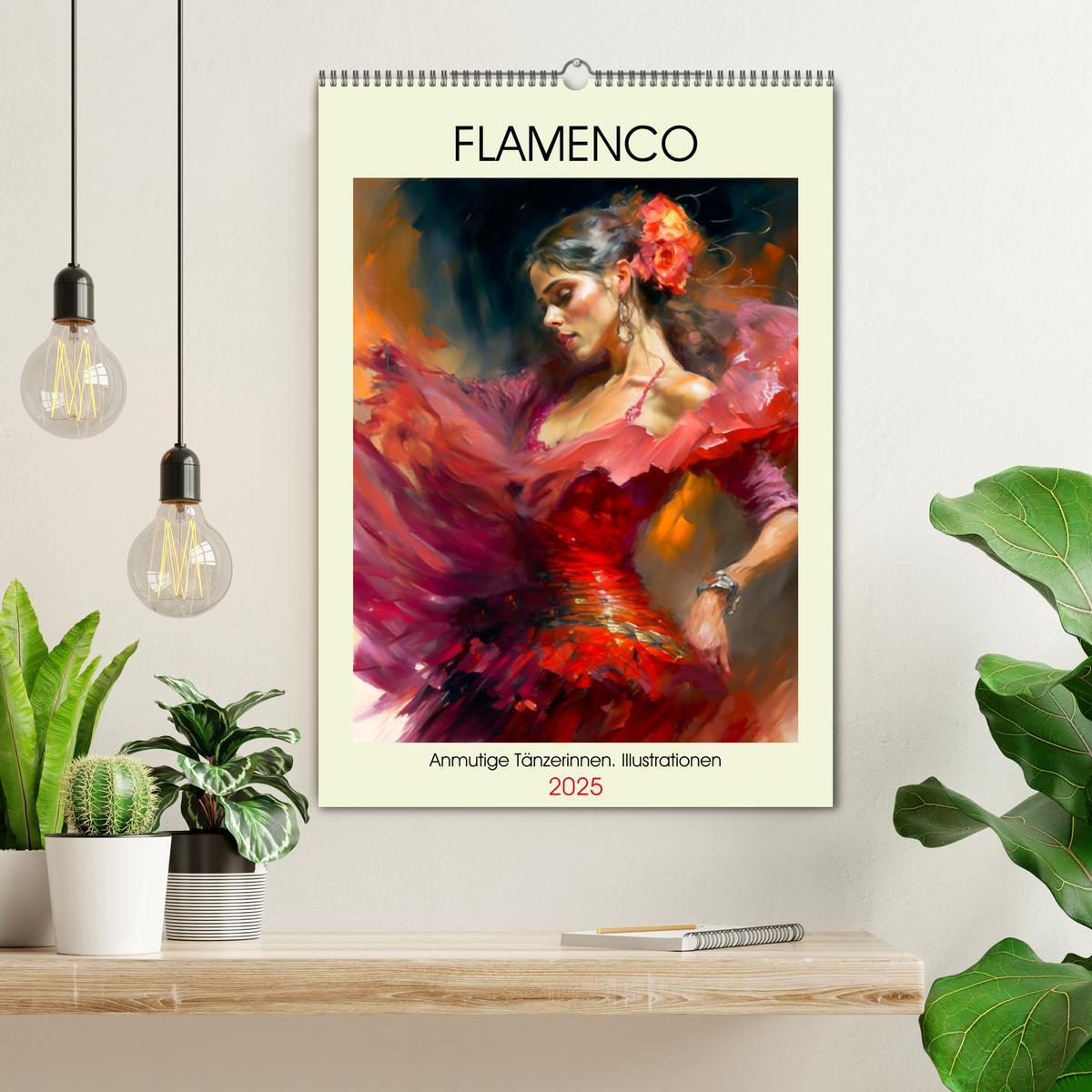 Bild: 9783435872923 | Flamenco. Anmutige Tänzerinnen. Illustrationen (Wandkalender 2025...