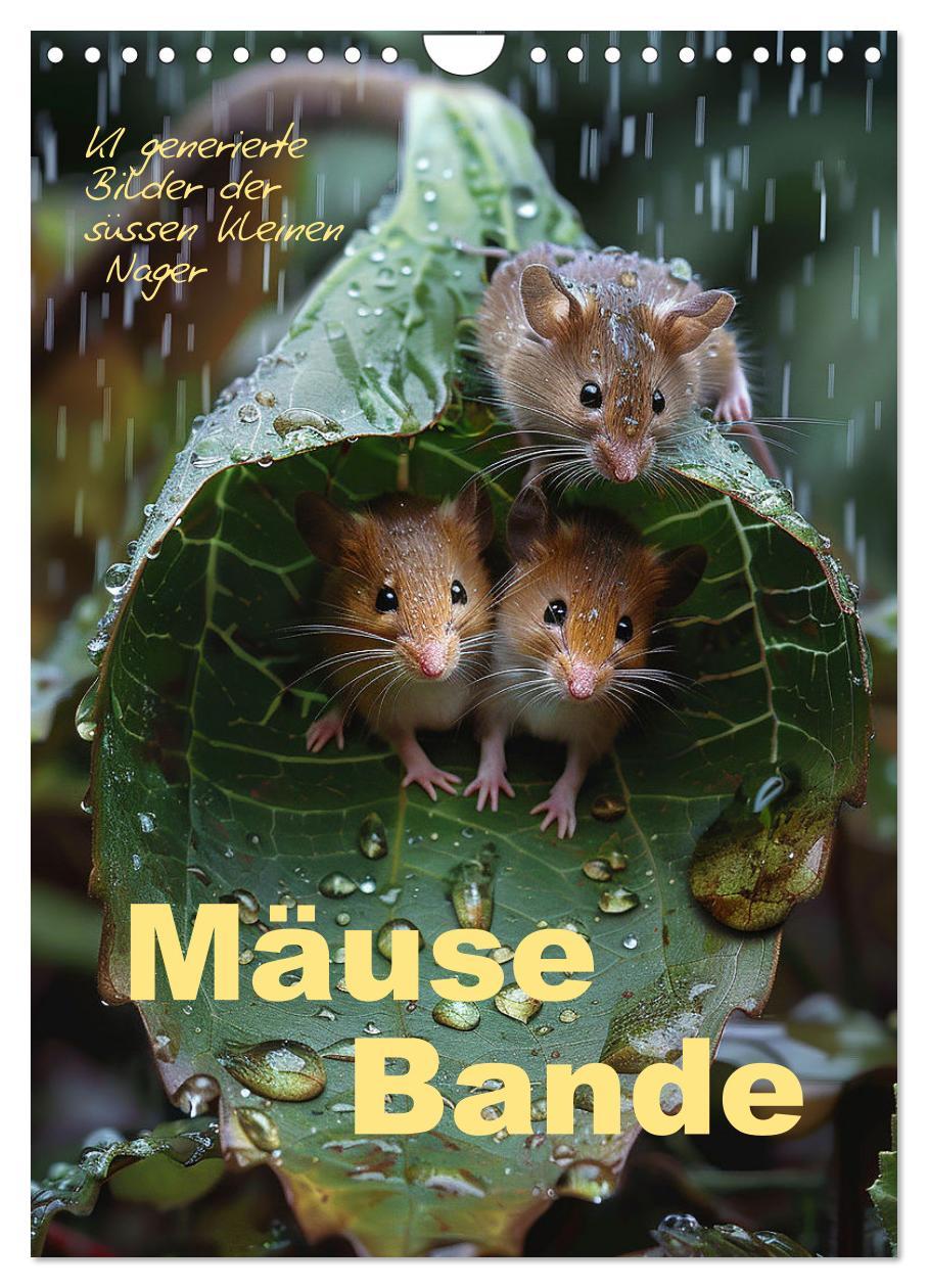 Cover: 9783383829314 | Mäusebande (Wandkalender 2025 DIN A4 hoch), CALVENDO Monatskalender