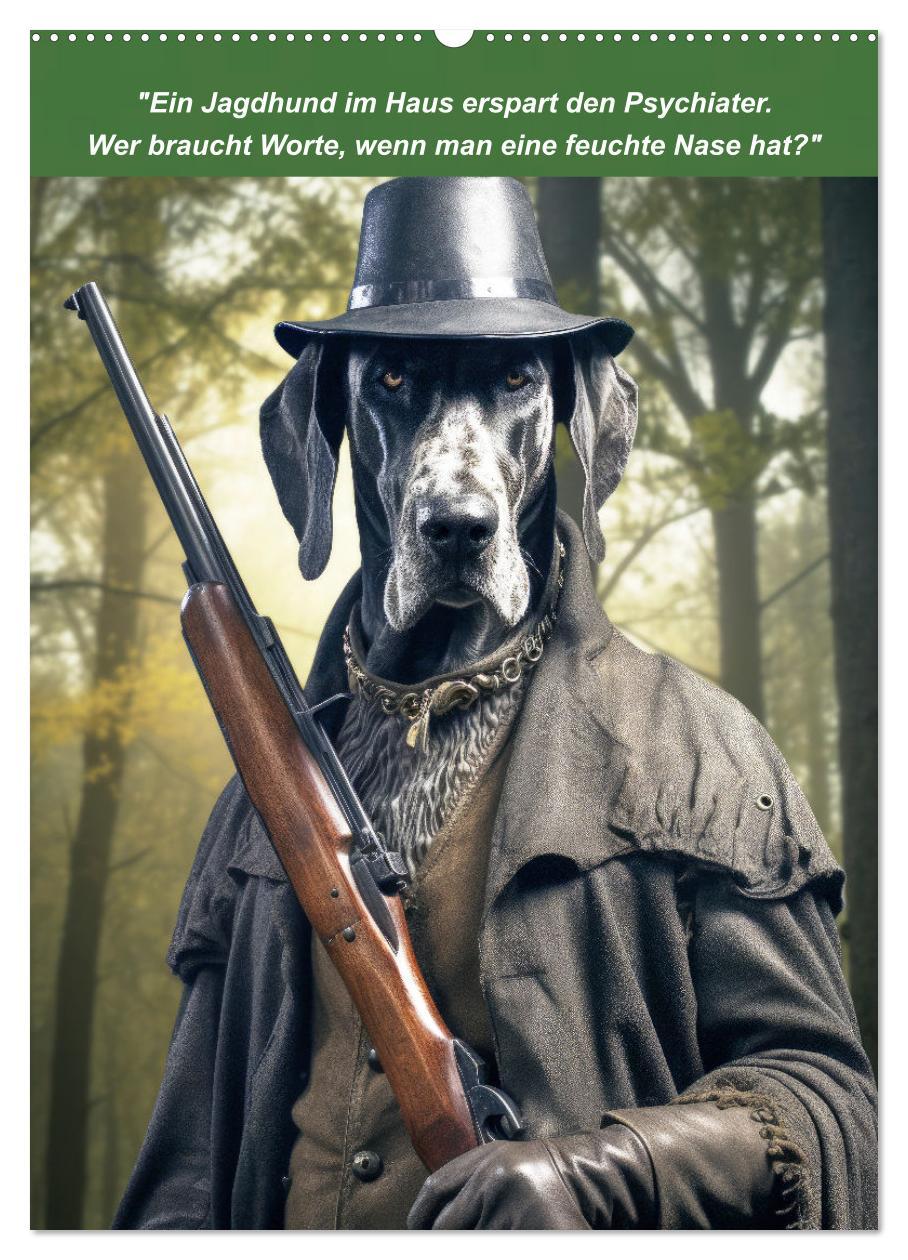 Bild: 9783435979684 | Lustige Jagdhunde mit Jägerlatein (Wandkalender 2025 DIN A2 hoch),...