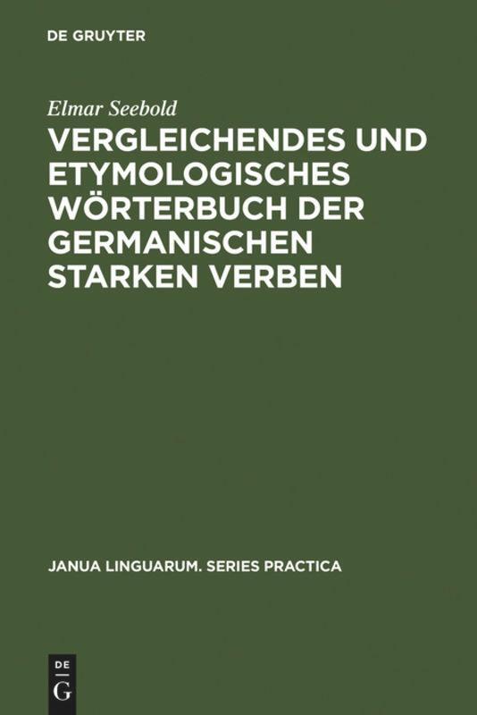 Cover: 9789027907349 | Vergleichendes und etymologisches Wörterbuch der germanischen...