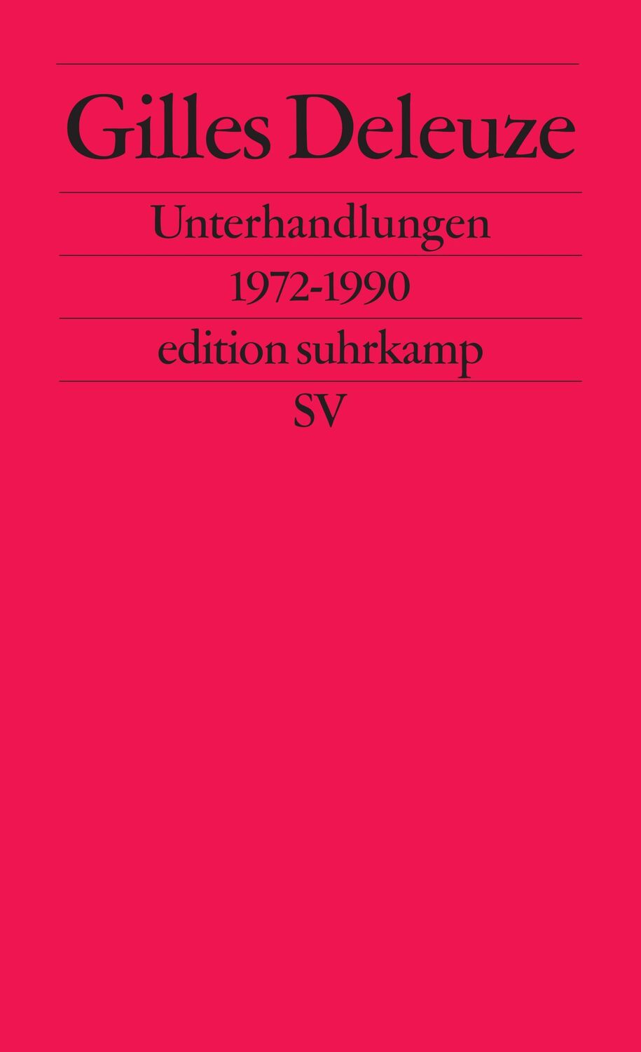 Cover: 9783518117781 | Unterhandlungen | 1972-1990 | Gilles Deleuze | Taschenbuch | 272 S.