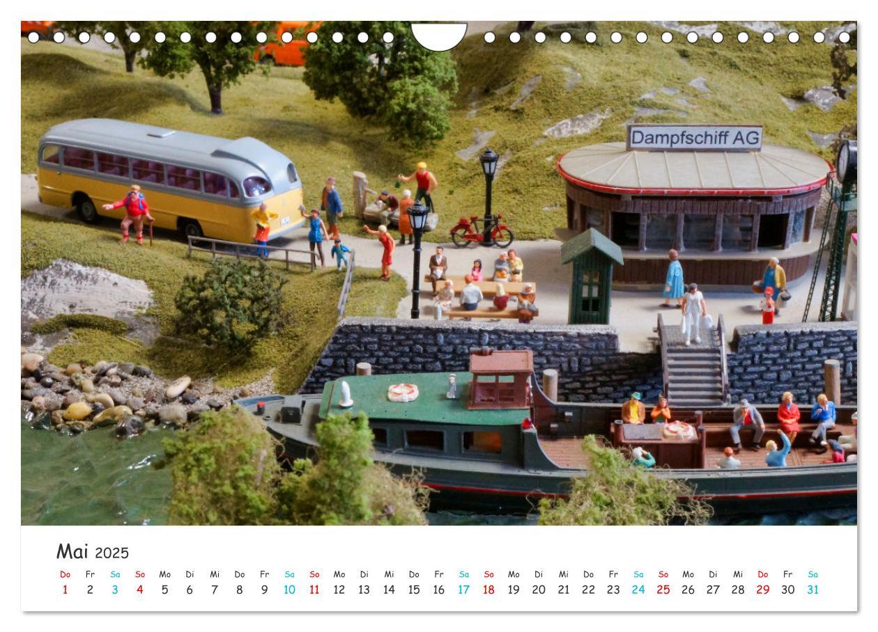 Bild: 9783457190197 | Autos auf der Modellbahn (Wandkalender 2025 DIN A4 quer), CALVENDO...