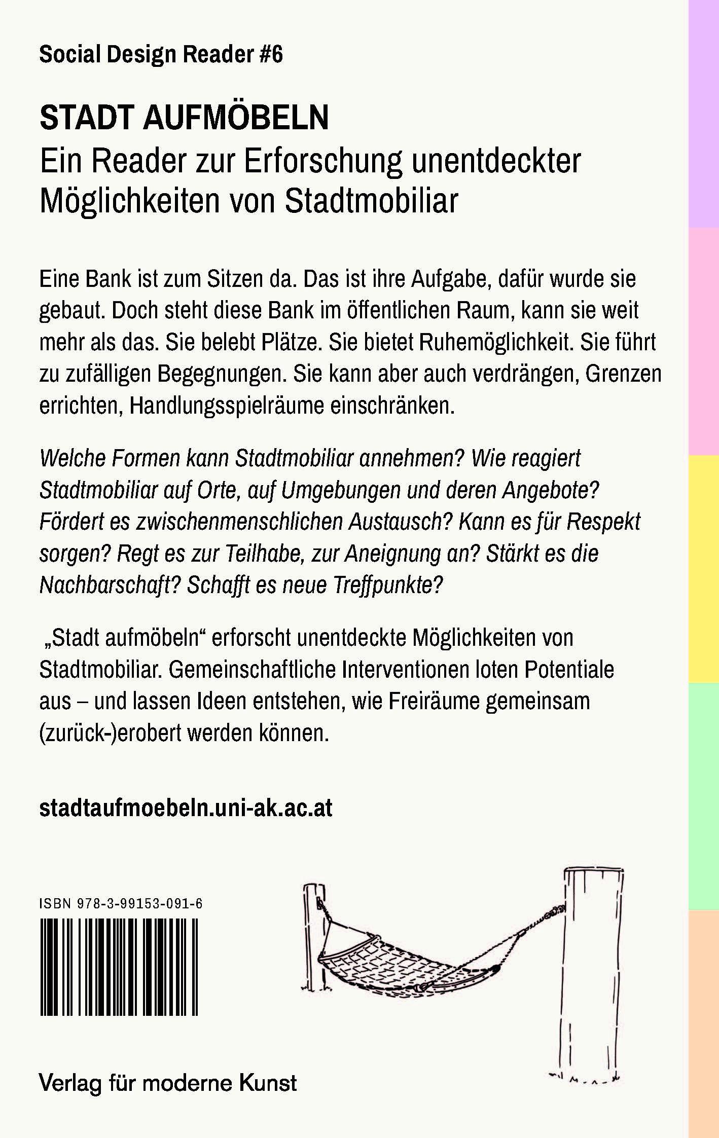 Rückseite: 9783991530916 | Stadt Aufmöbeln | Social Design Reader #6 | Christina Schraml (u. a.)