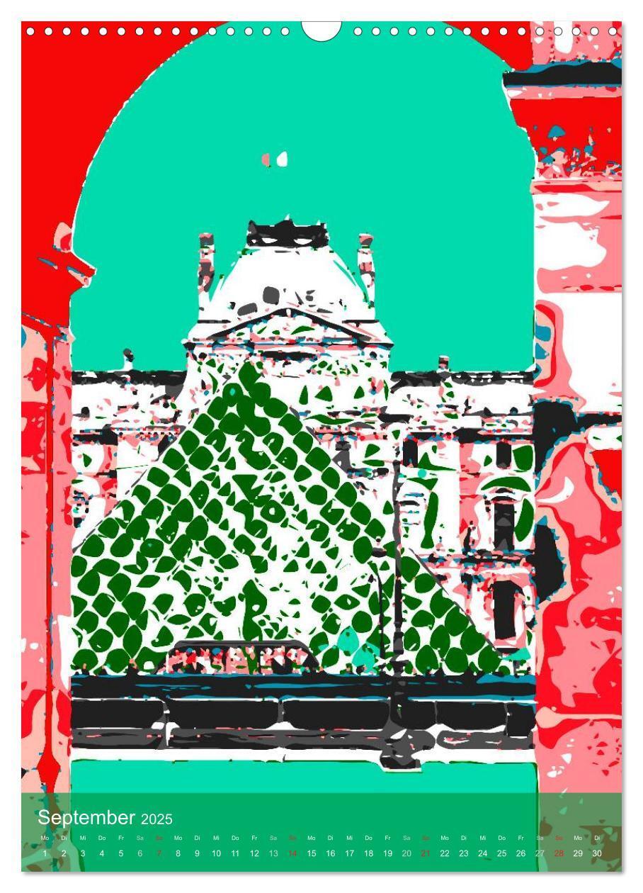 Bild: 9783457016336 | Paris pop-art (Wandkalender 2025 DIN A3 hoch), CALVENDO Monatskalender