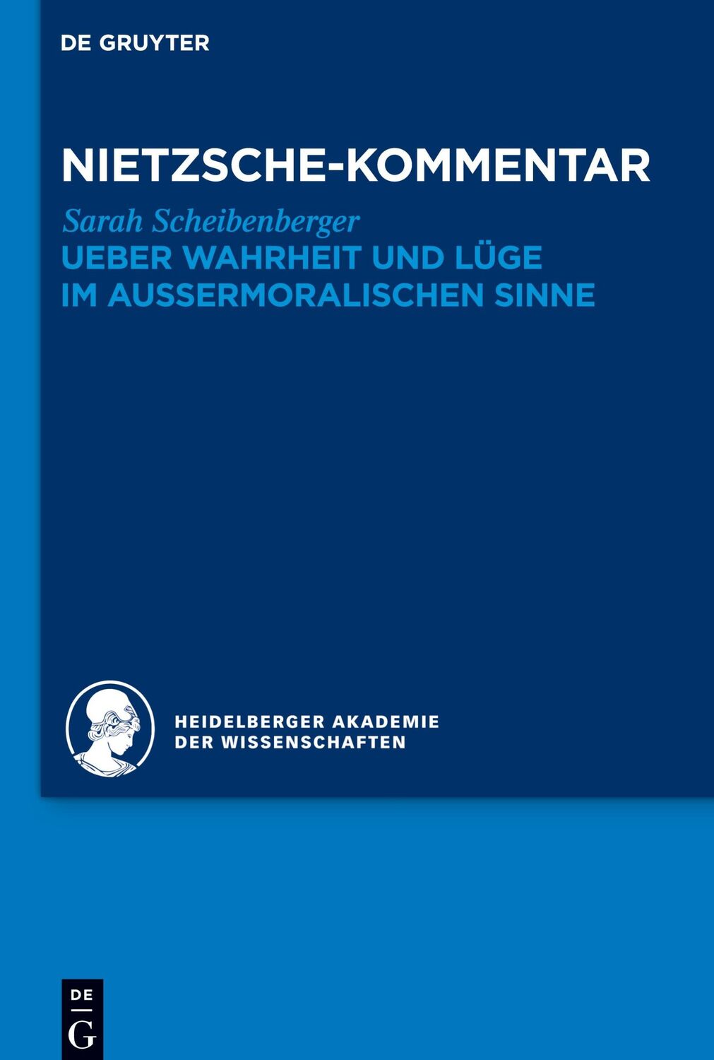 Cover: 9783110458732 | Kommentar zu Nietzsches "Ueber Wahrheit und Lüge im...