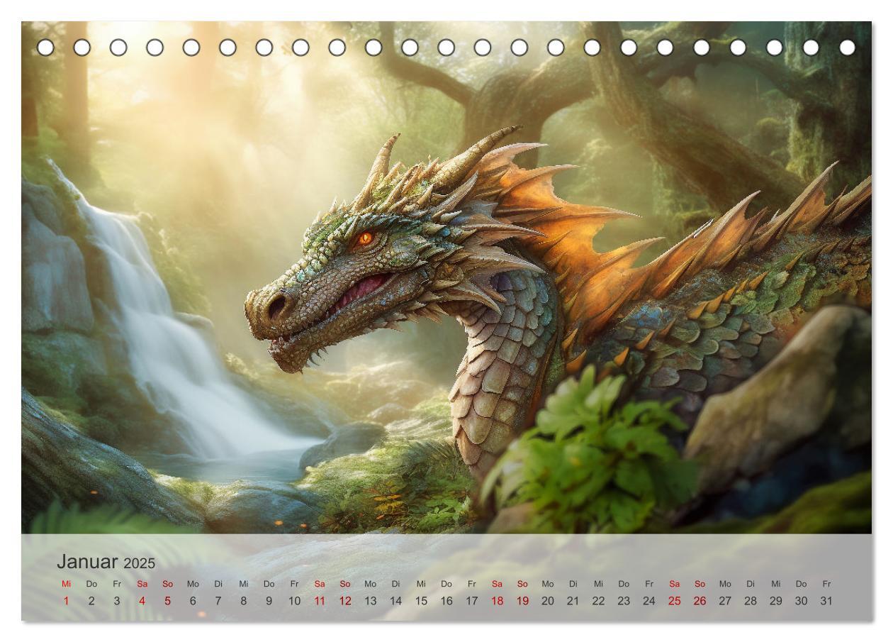 Bild: 9783383839269 | Im Land der schönen Drachen (Tischkalender 2025 DIN A5 quer),...