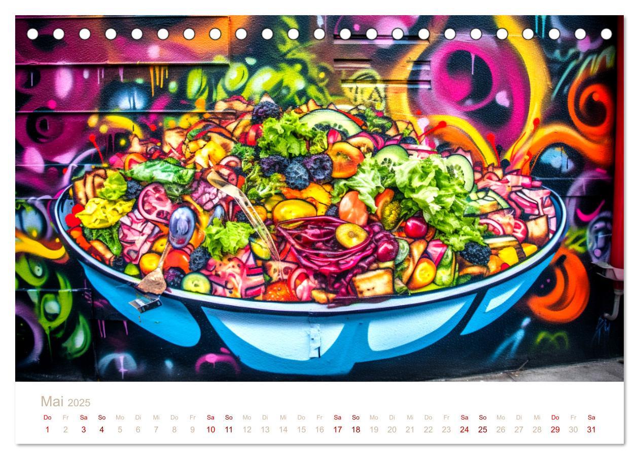 Bild: 9783435017478 | FAST FOOD STREET STYLE (Tischkalender 2025 DIN A5 quer), CALVENDO...