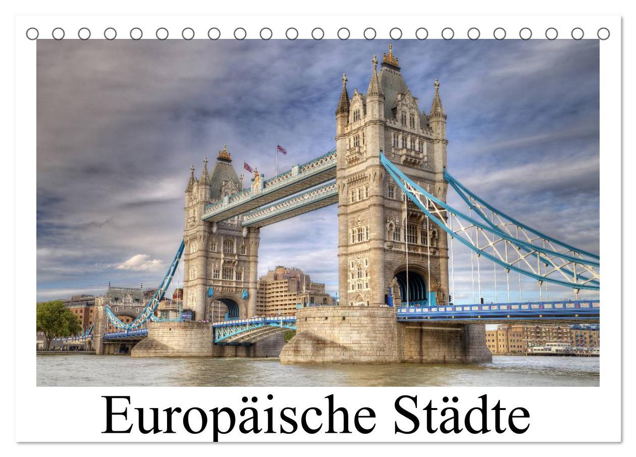 Cover: 9783435710041 | Europäische Städte (Tischkalender 2025 DIN A5 quer), CALVENDO...