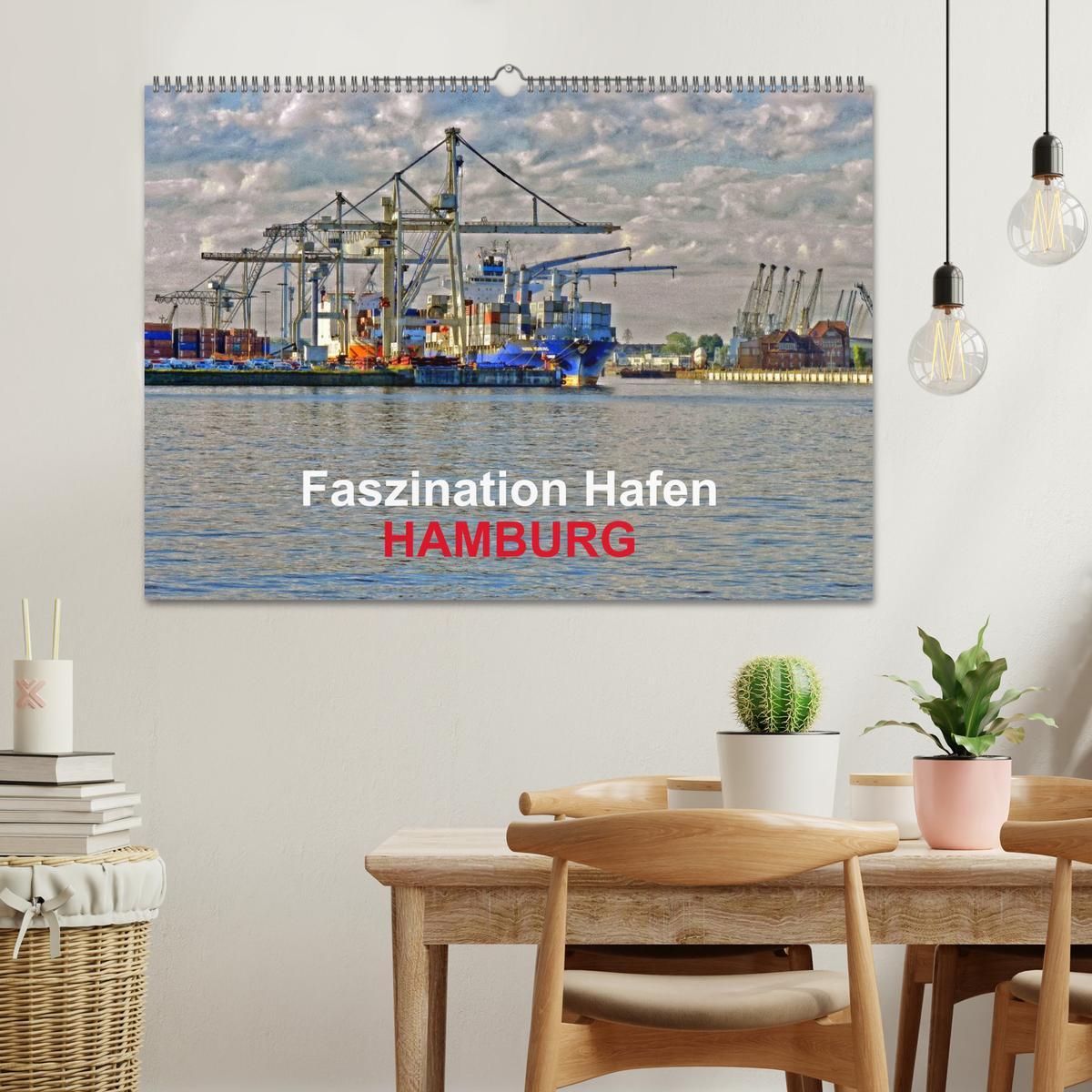 Bild: 9783435689538 | Faszination Hafen - Hamburg (Wandkalender 2025 DIN A2 quer),...