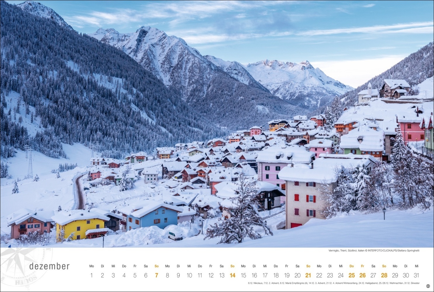 Bild: 9783756404841 | Südtirol Globetrotter Kalender 2025 - Von romantischen Tälern und...