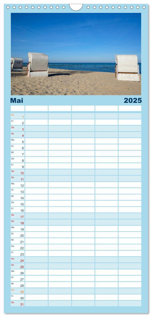 Bild: 9783457107096 | Familienplaner 2025 - Osteeinsel Poel mit 5 Spalten (Wandkalender,...