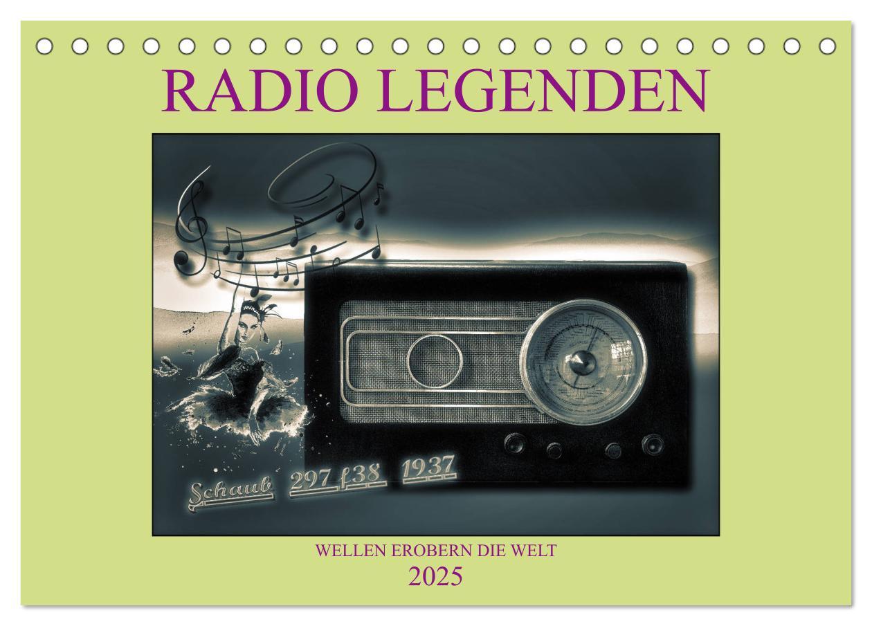 Cover: 9783435276684 | RADIO LEGENDEN (Tischkalender 2025 DIN A5 quer), CALVENDO...