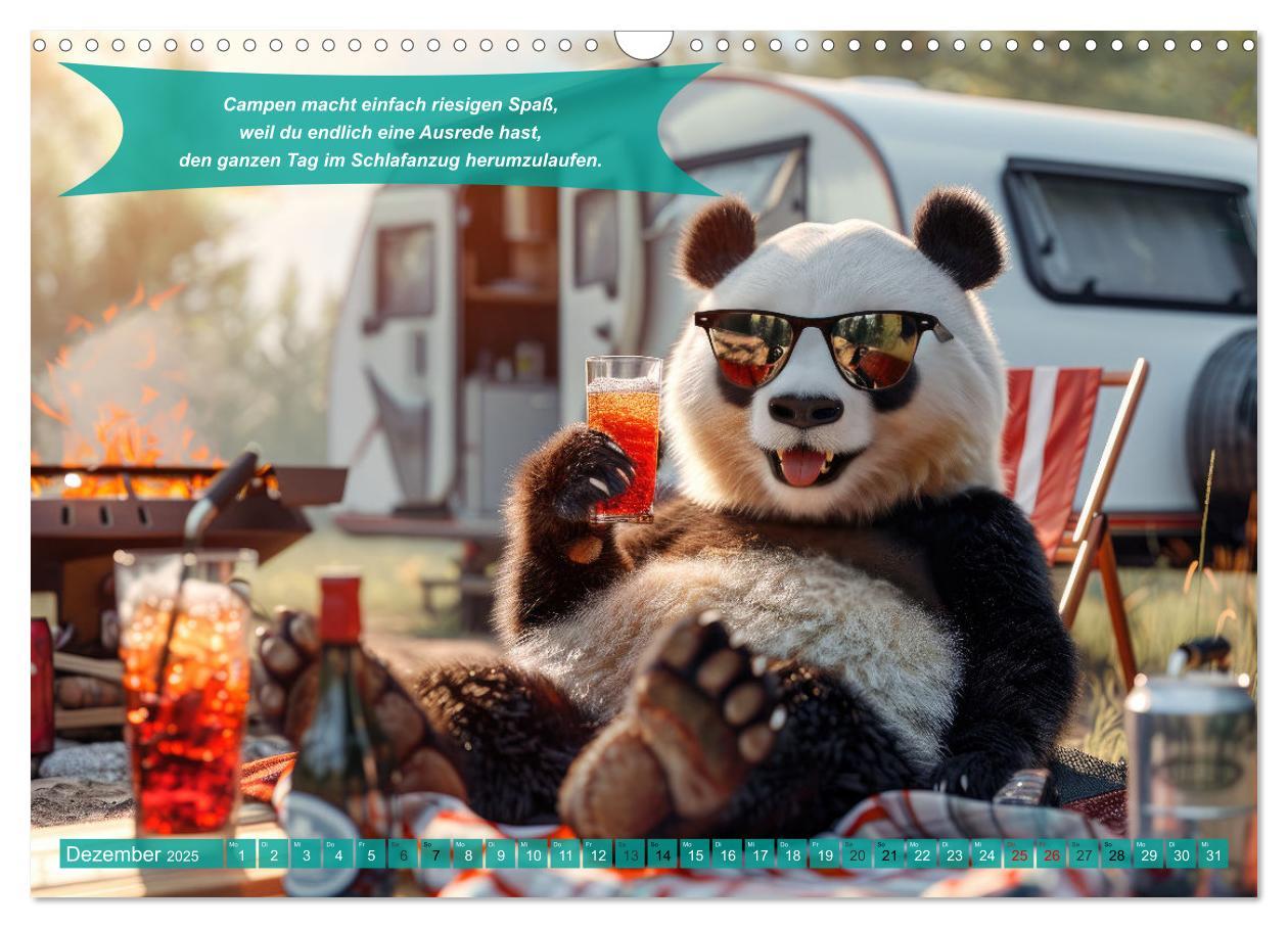 Bild: 9783457181775 | Der tierisch lustige Camping-Kalender (Wandkalender 2025 DIN A3...