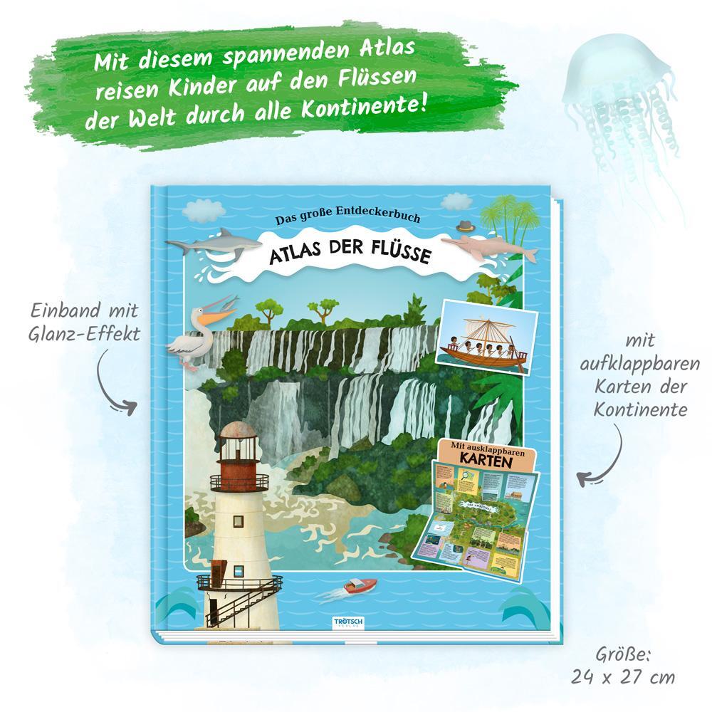 Bild: 9783965526754 | Trötsch Kinderatlas Das große Entdeckerbuch Atlas der Flüsse | Co.KG