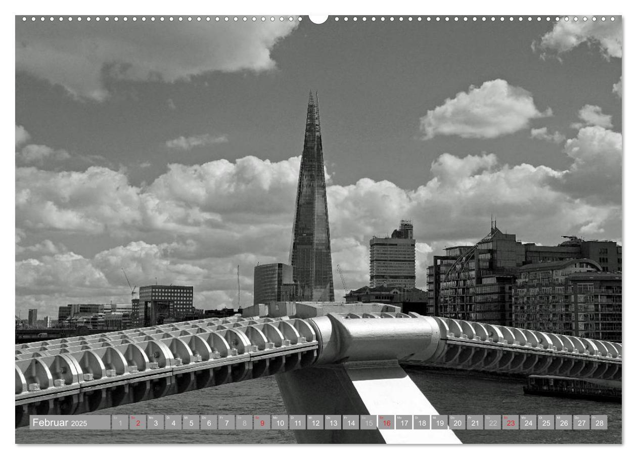 Bild: 9783435700455 | London in Schwarz-Weiß (Wandkalender 2025 DIN A2 quer), CALVENDO...