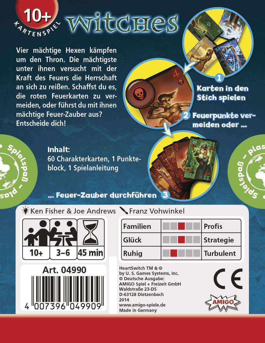 Bild: 4007396049909 | Witches | AMIGO - Kartenspiel | Ken Fisher | Spiel | Brettspiel | 2014