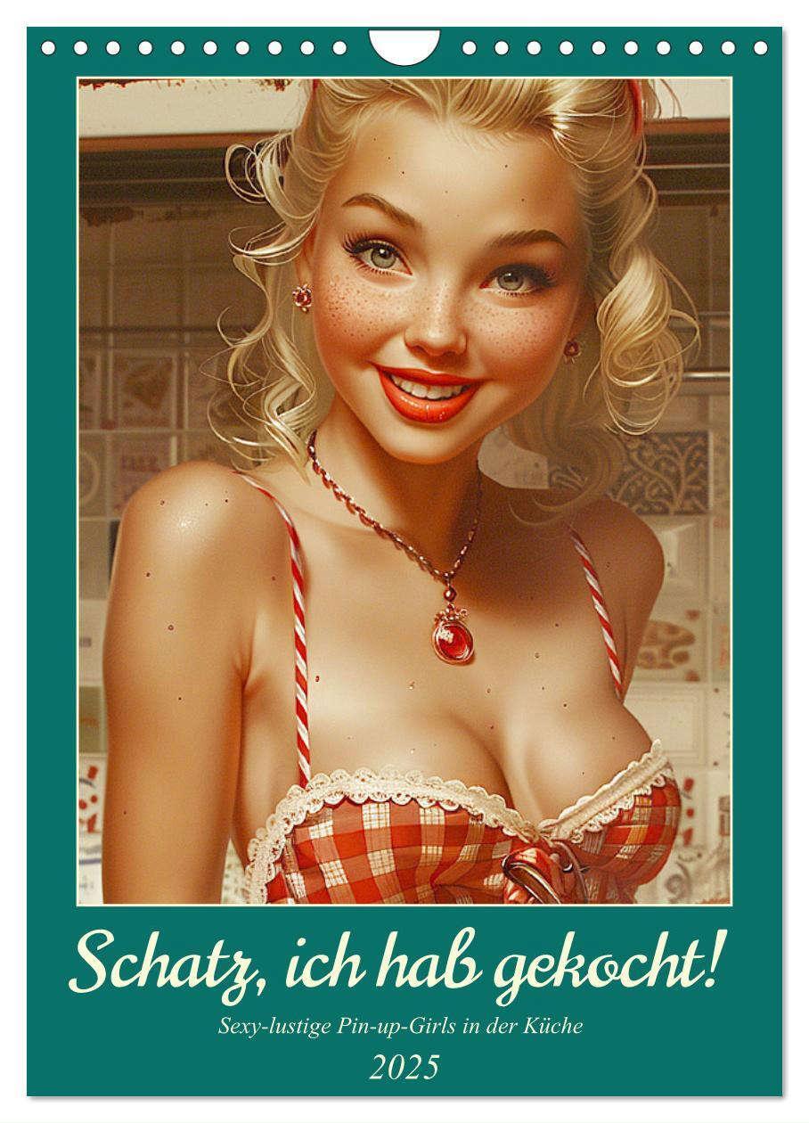 Cover: 9783457124161 | Schatz, ich hab gekocht! Sexy-lustige Pin-up-Girls in der Küche...