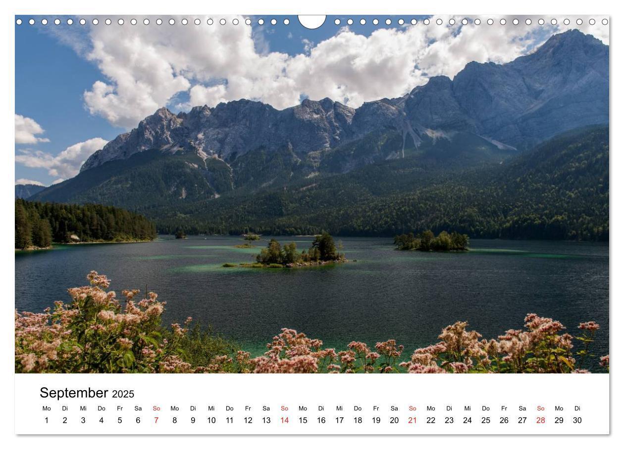 Bild: 9783435561674 | Berge und Seen rund um die Zugspitze (Wandkalender 2025 DIN A3...