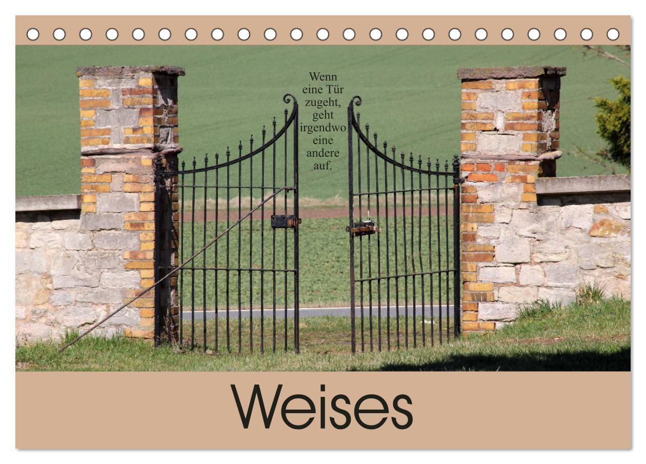 Cover: 9783435832965 | Weises (Tischkalender 2025 DIN A5 quer), CALVENDO Monatskalender