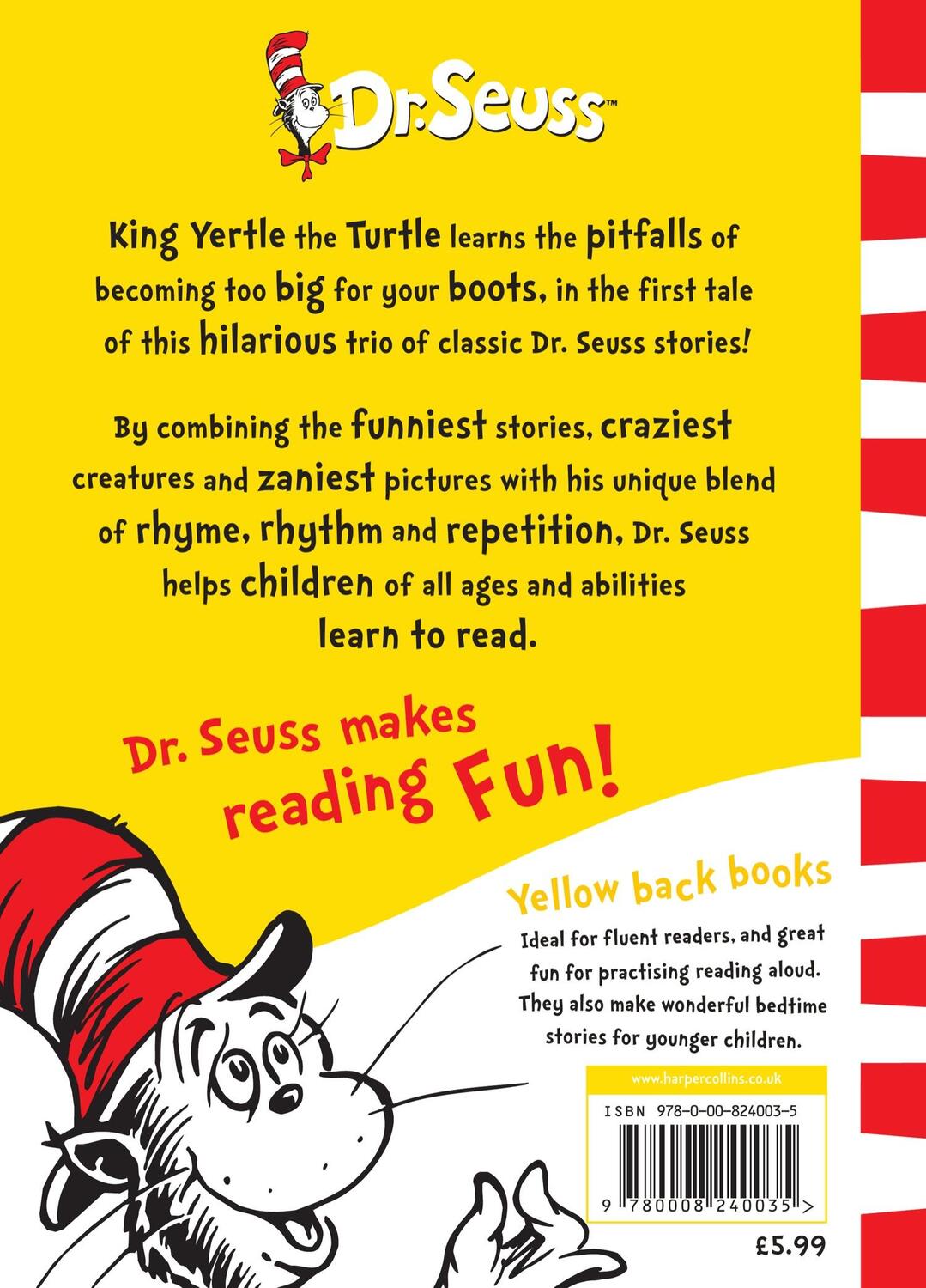 Rückseite: 9780008240035 | Yertle the Turtle and Other Stories | Seuss | Taschenbuch | Englisch