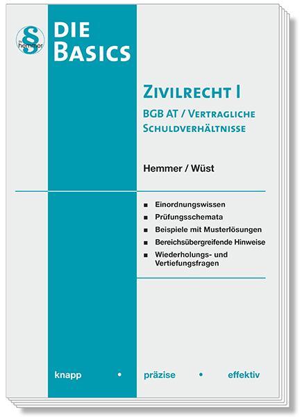 Cover: 9783968381329 | Basics Zivilrecht I - BGB AT und vertragliche Schuldverhältnisse | IX