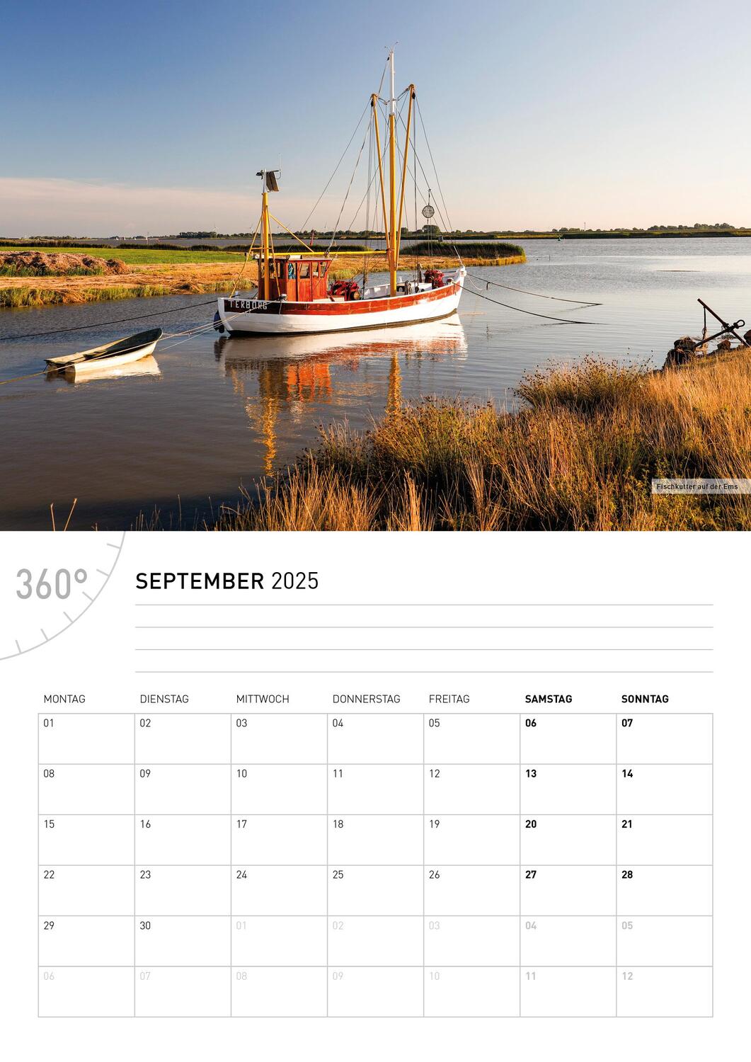 Bild: 9783968555782 | 360° Ostfriesland Broschürenkalender 2025 | Ottmar Heinze | Kalender