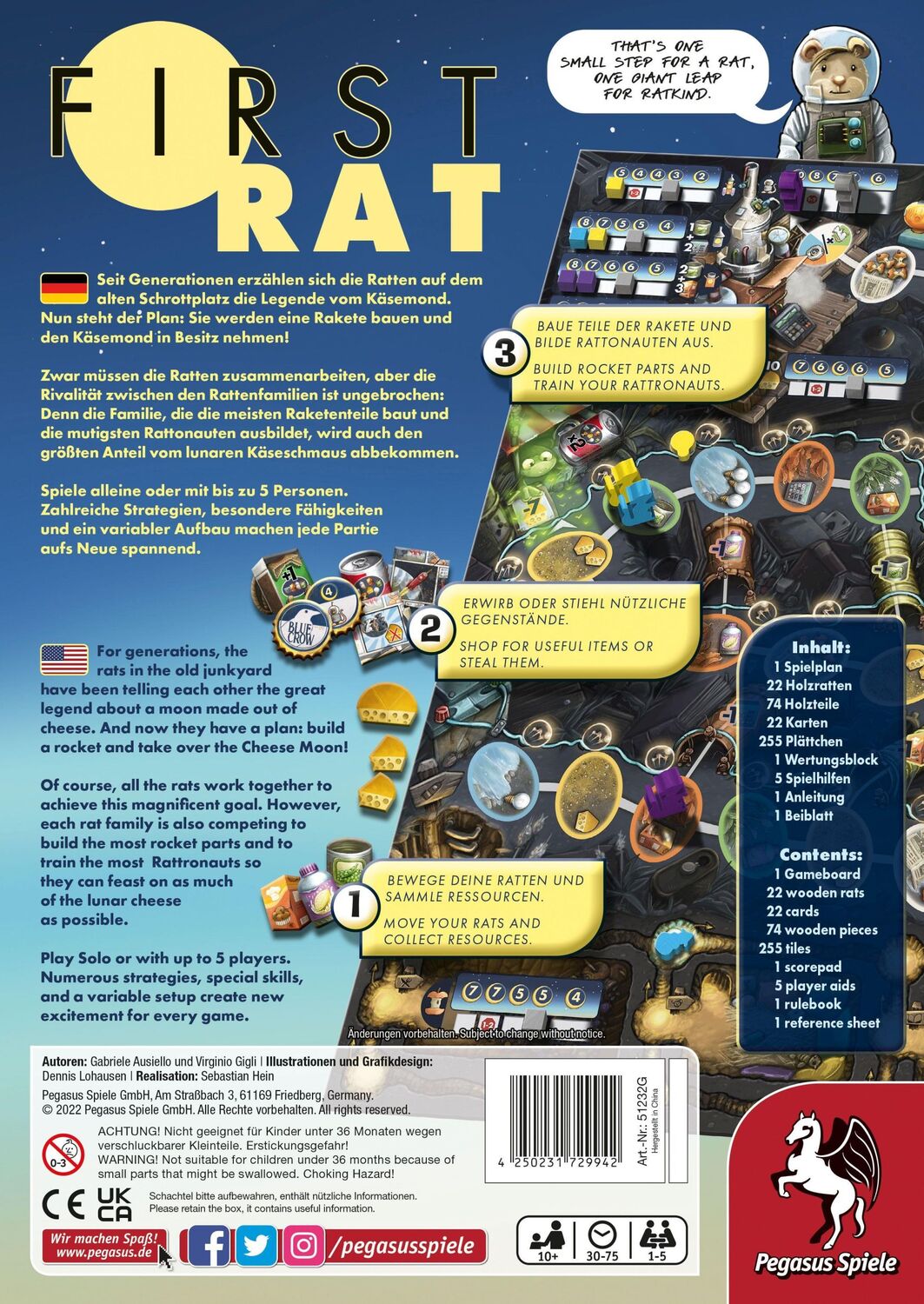 Bild: 4250231729942 | First Rat | Spiel | 51232G | Deutsch | 2022 | Pegasus