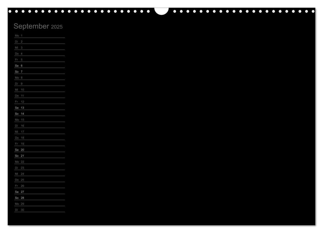 Bild: 9783435767236 | Bastel-Geburtstagskalender schwarz / Geburtstagskalender...