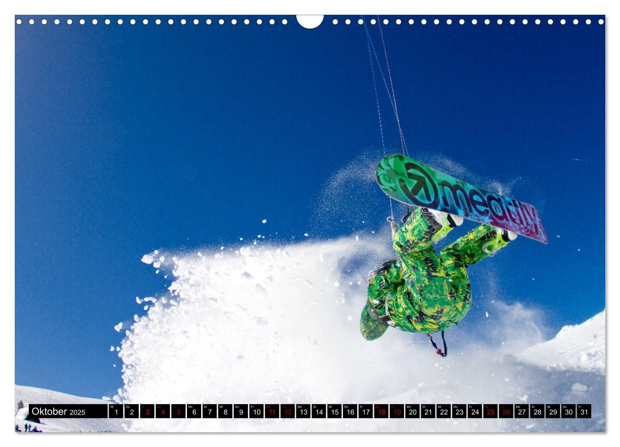 Bild: 9783435440474 | Snowkiting (Wandkalender 2025 DIN A3 quer), CALVENDO Monatskalender